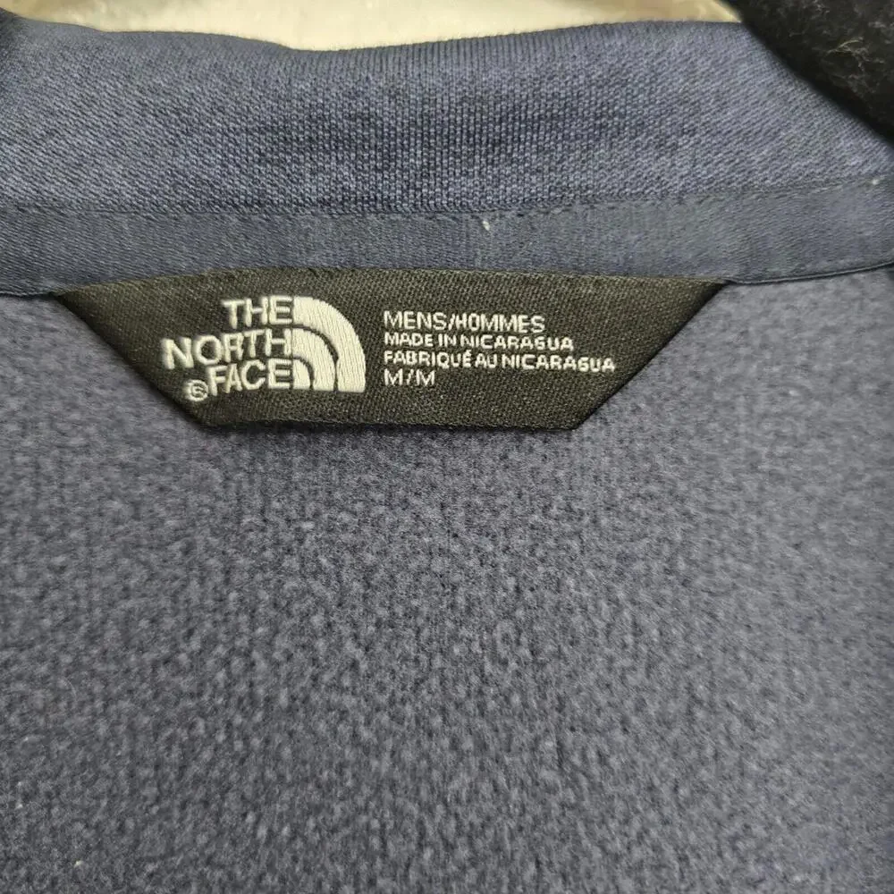 The North Face Men's Fleece Full-Zip Sweatshirt Navy Blue Size Medium